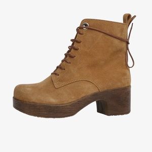 CALOU STOCKHOLM Jonna Beige Suede/Leather Nubuk w/ Cushion/Flex Soles EU40/US10